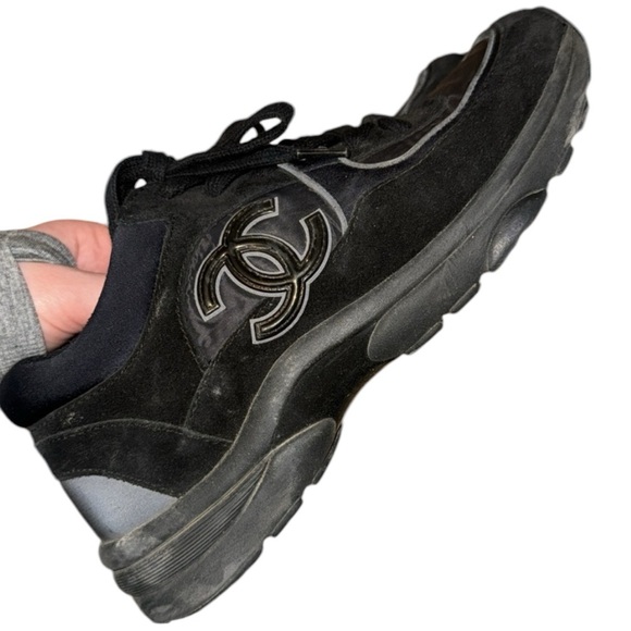 💕x2HP💕Chanel Rev black Women’s sneakers - Picture 2 of 9